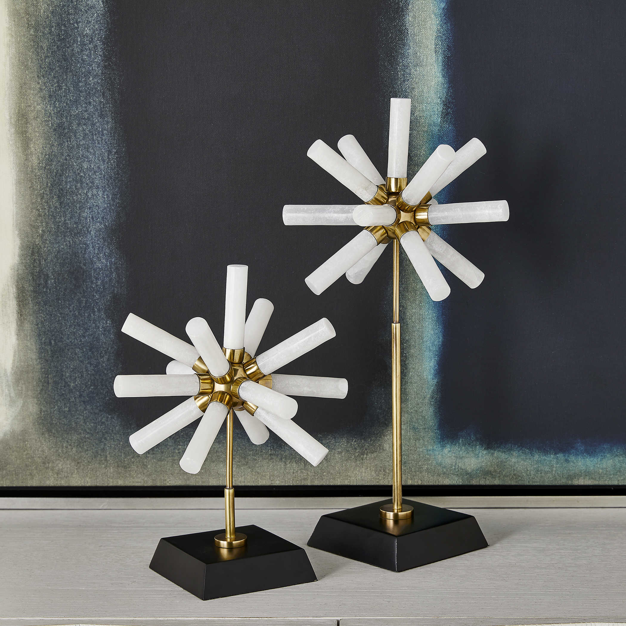 Snowflake Sculptures - Set of 2 by Uttermost