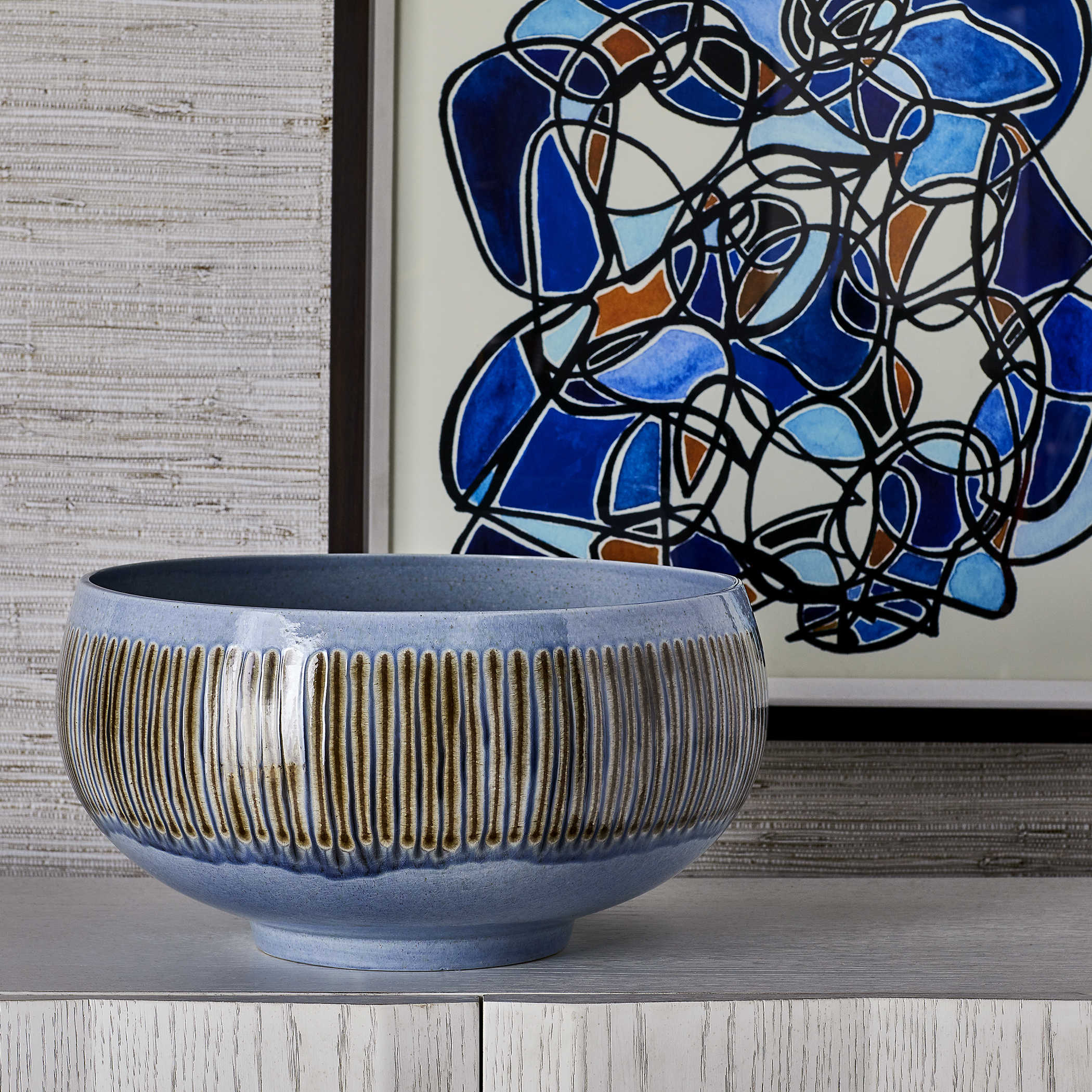 Rat Pack Bowl - Blue Grande Uttermost