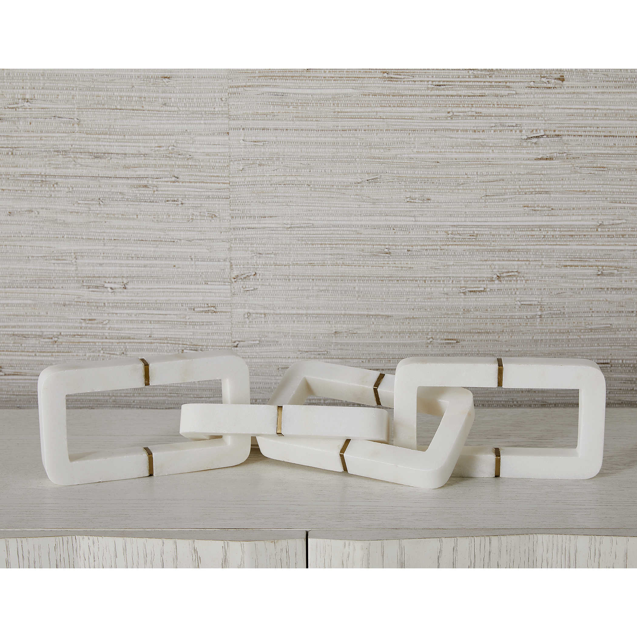 Connection Sculpture - White Marble by Uttermost