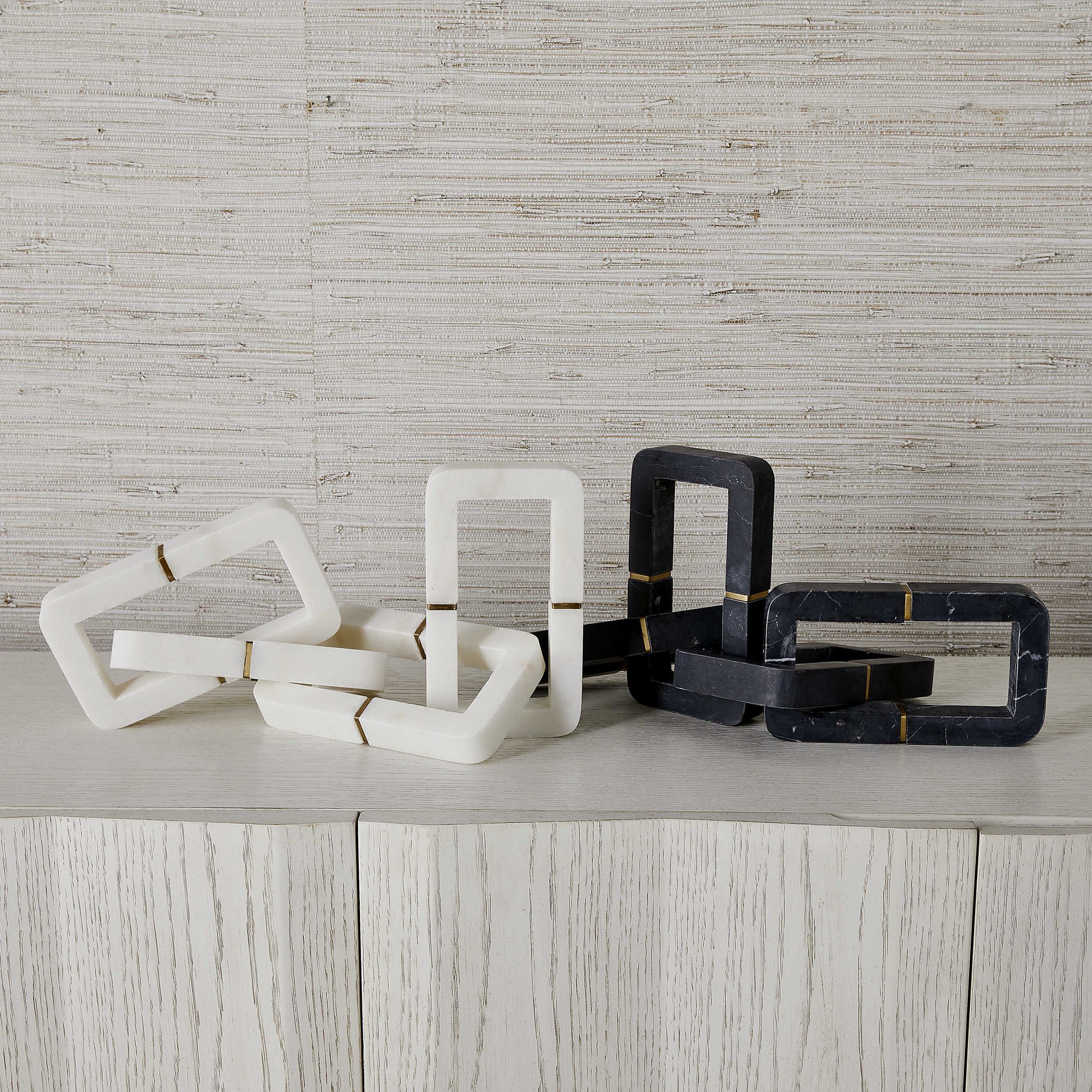 Connection Sculpture - White Marble by Uttermost