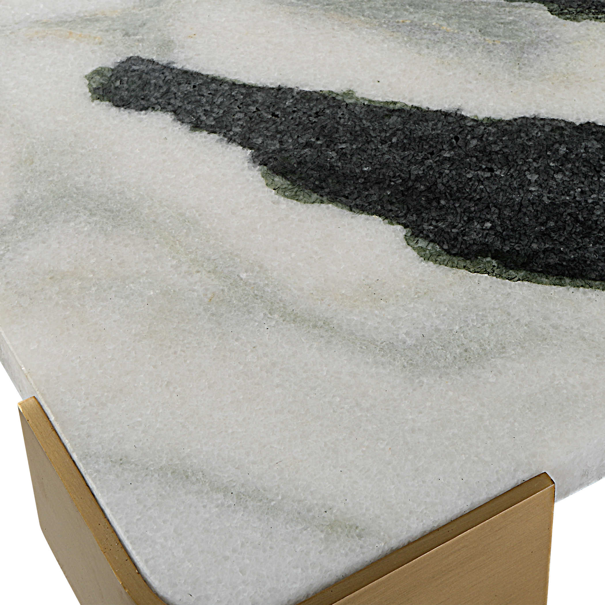 Elevated Tray/Plateau - Panda Marble Medium by Uttermost