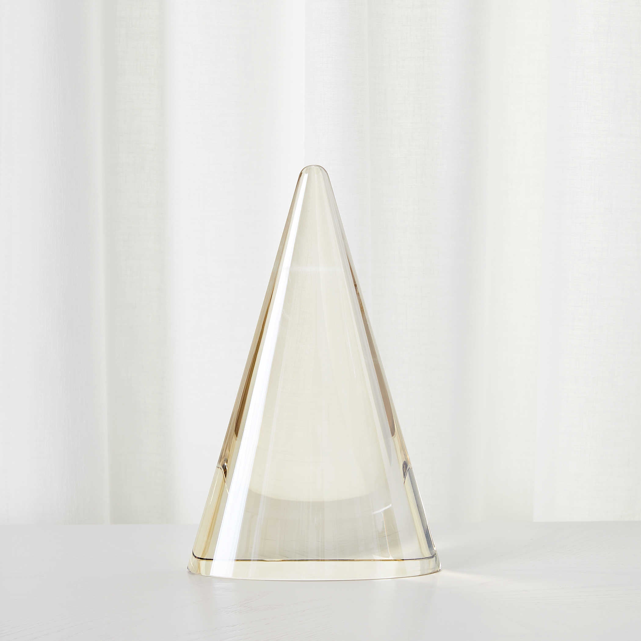 Apex Sculpture in Champagne Crystal by Uttermost
