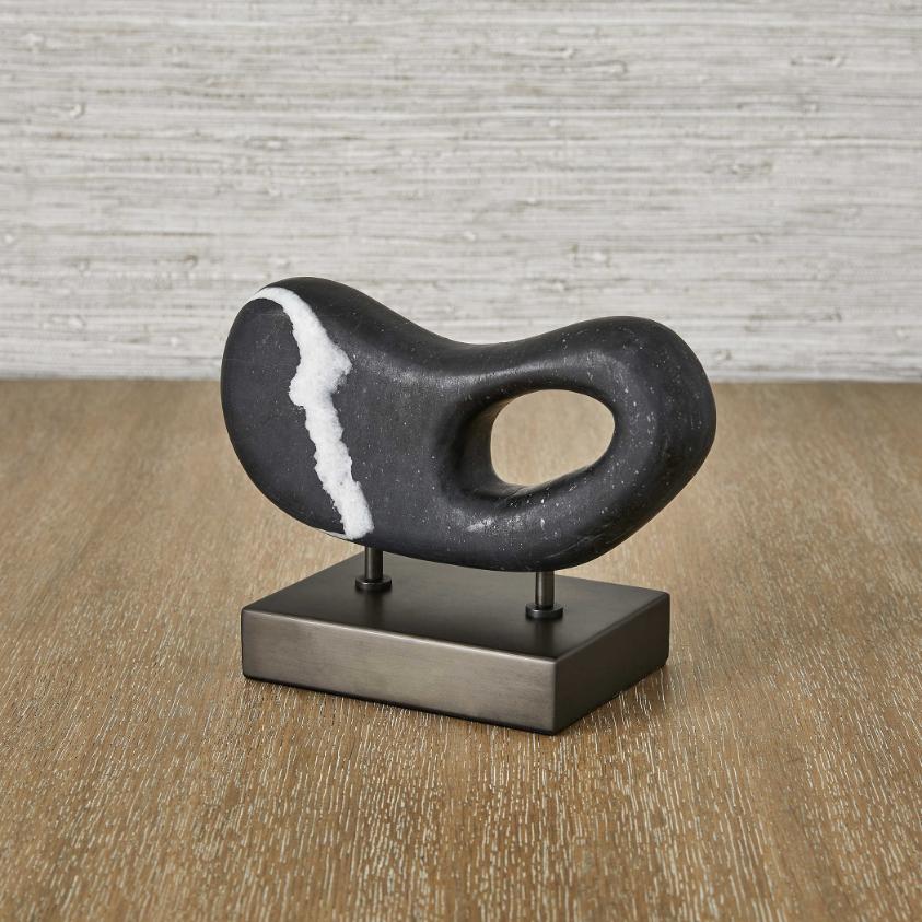 Single Vision Sculpture in Black Marble by Uttermost