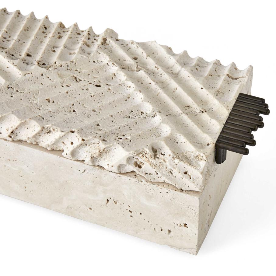 Diagram Travertine Box by Uttermost