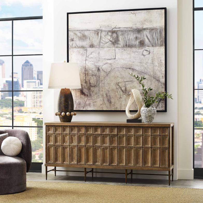 In Touch Textured Vase by Uttermost