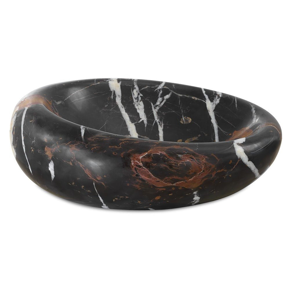 Swaddle Bowl in Michelangelo Marble Large by Uttermost