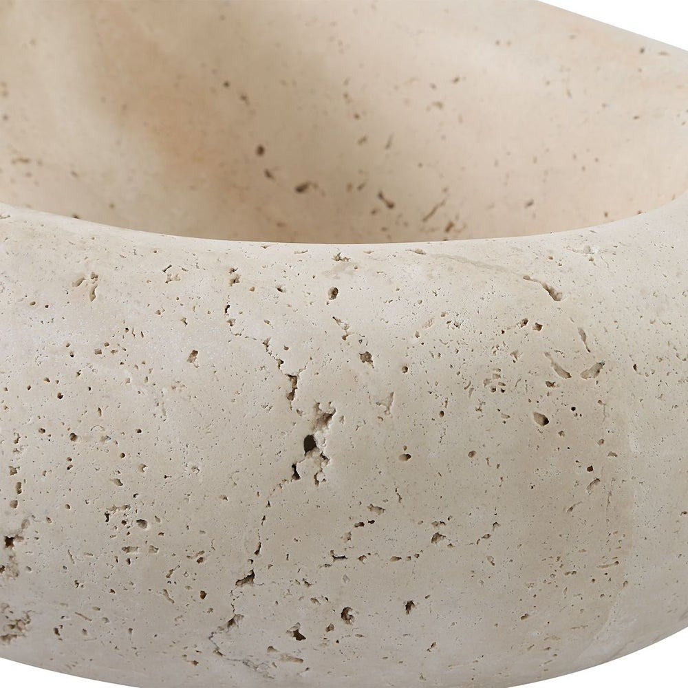 Swaddle Bowls in Travertine Set of 2 by Uttermost