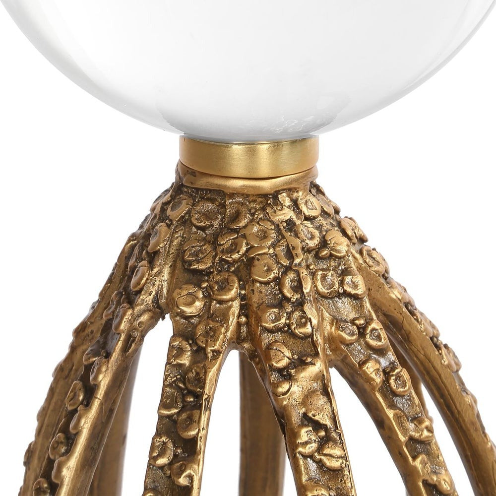 Under the Sea Octopus Ornament in Brass - Set of 2 by Uttermost