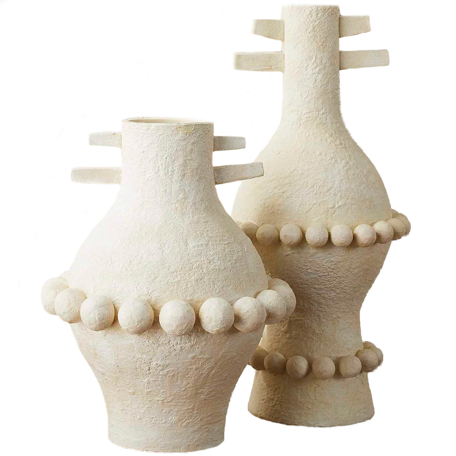 Pom Pom Totem Vases - Set of 2 by Uttermost