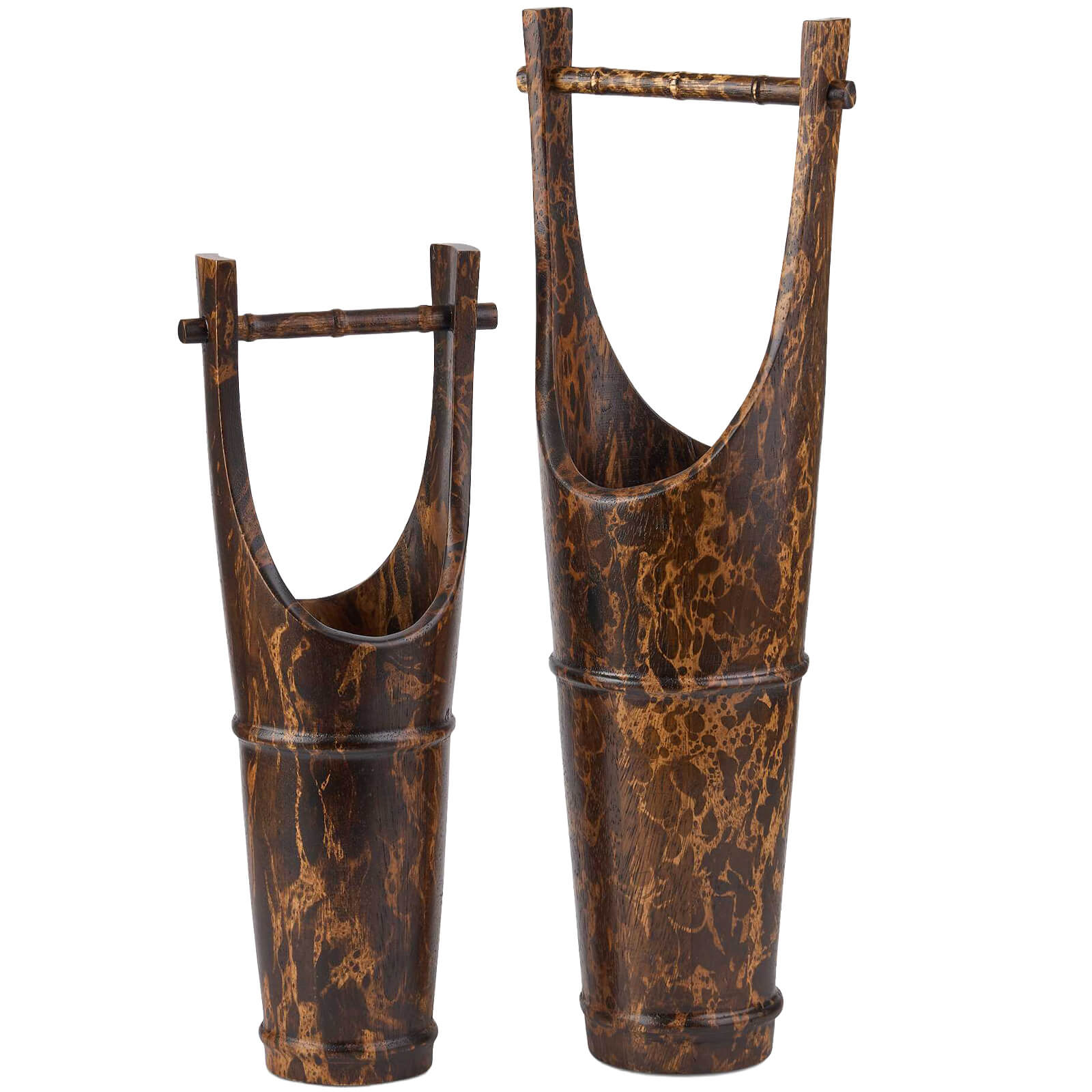 Ikebana Vessels in Tortoise - Set of 2 by Uttermost