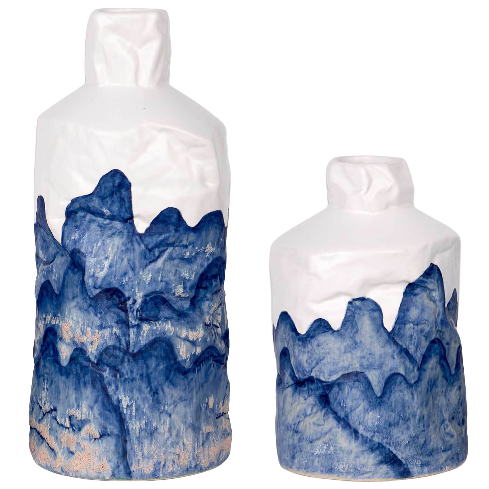 Blue Mountain Bottles - Set of 2 by Uttermost
