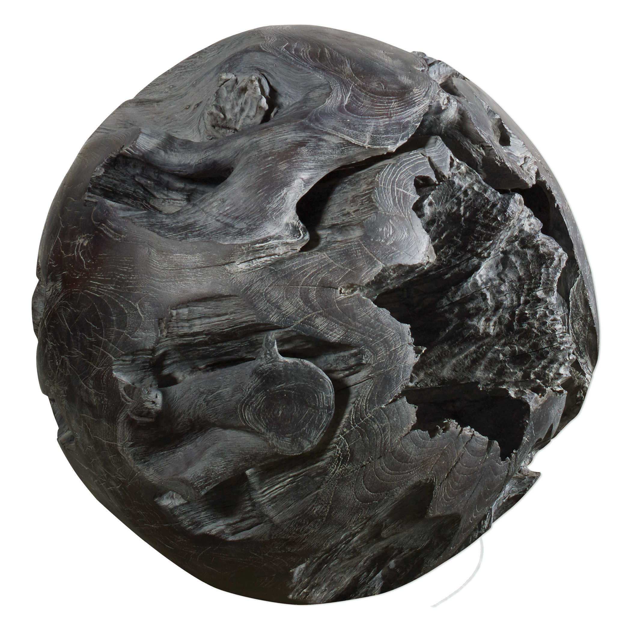 Deco Teak Ball by Uttermost