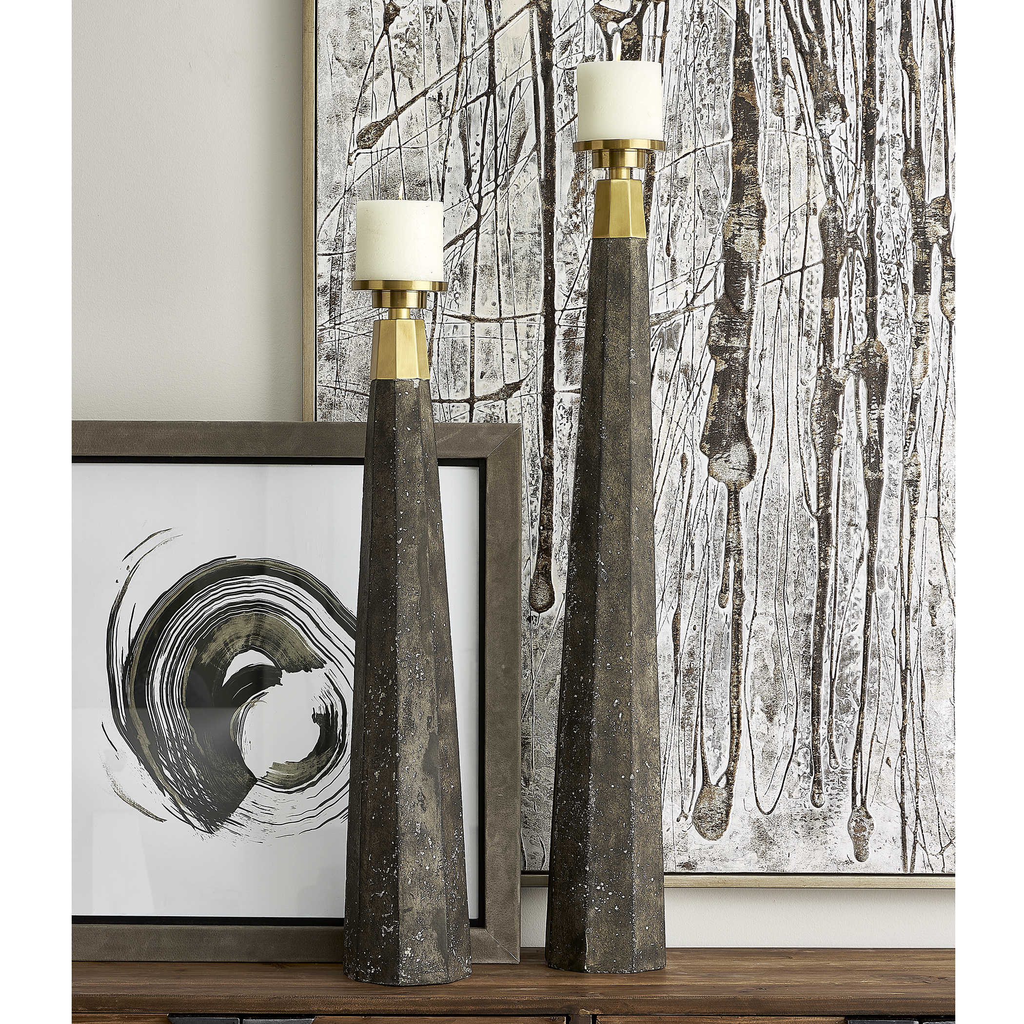 Pons Candleholders - Set of 2 by Uttermost