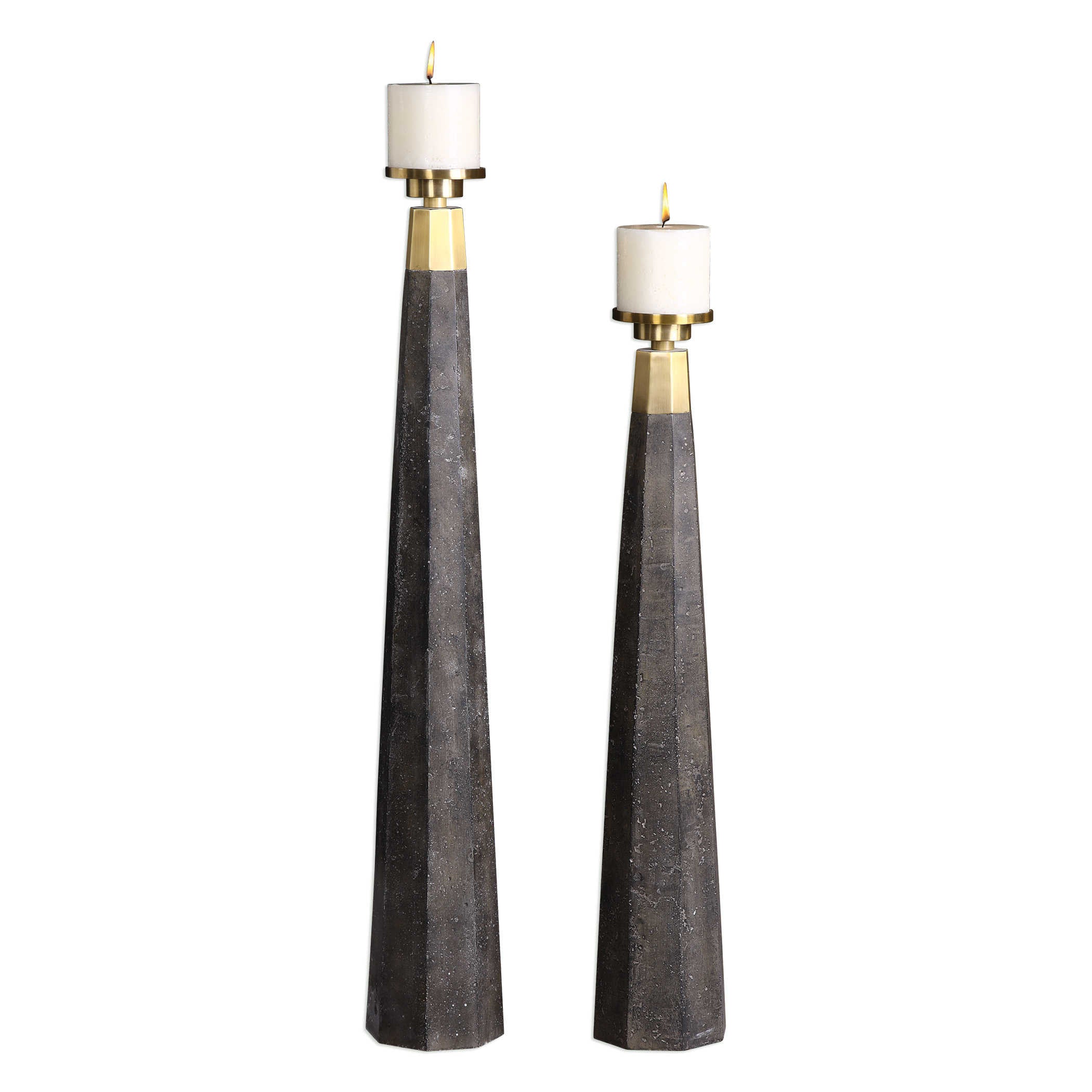 Pons Candleholders - Set of 2 by Uttermost