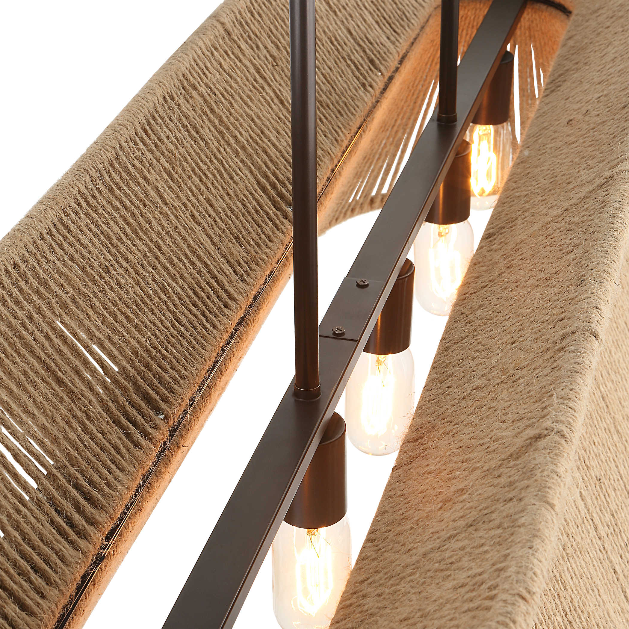 Highly Strung 5 Light Linear Pendant in Natural by Uttermost