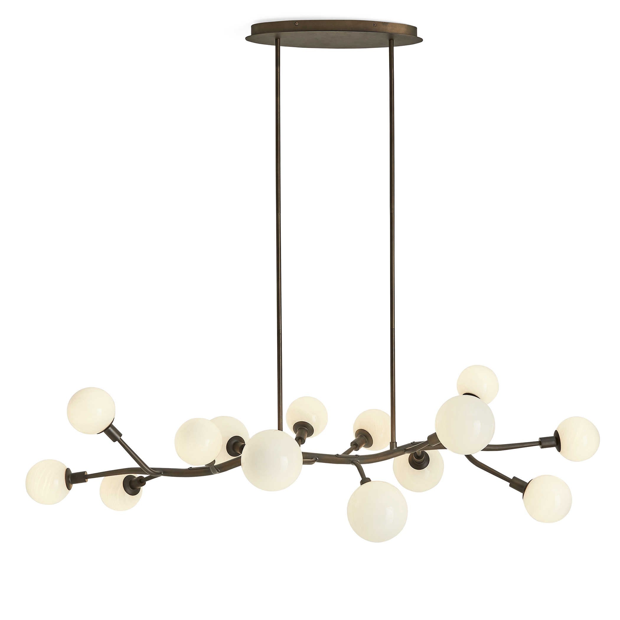 Meandering 14 Light Pendant in Bronze by Uttermost