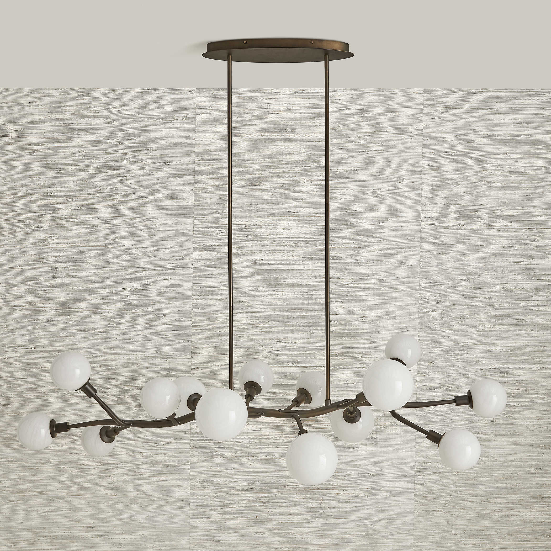 Meandering 14 Light Pendant in Bronze by Uttermost