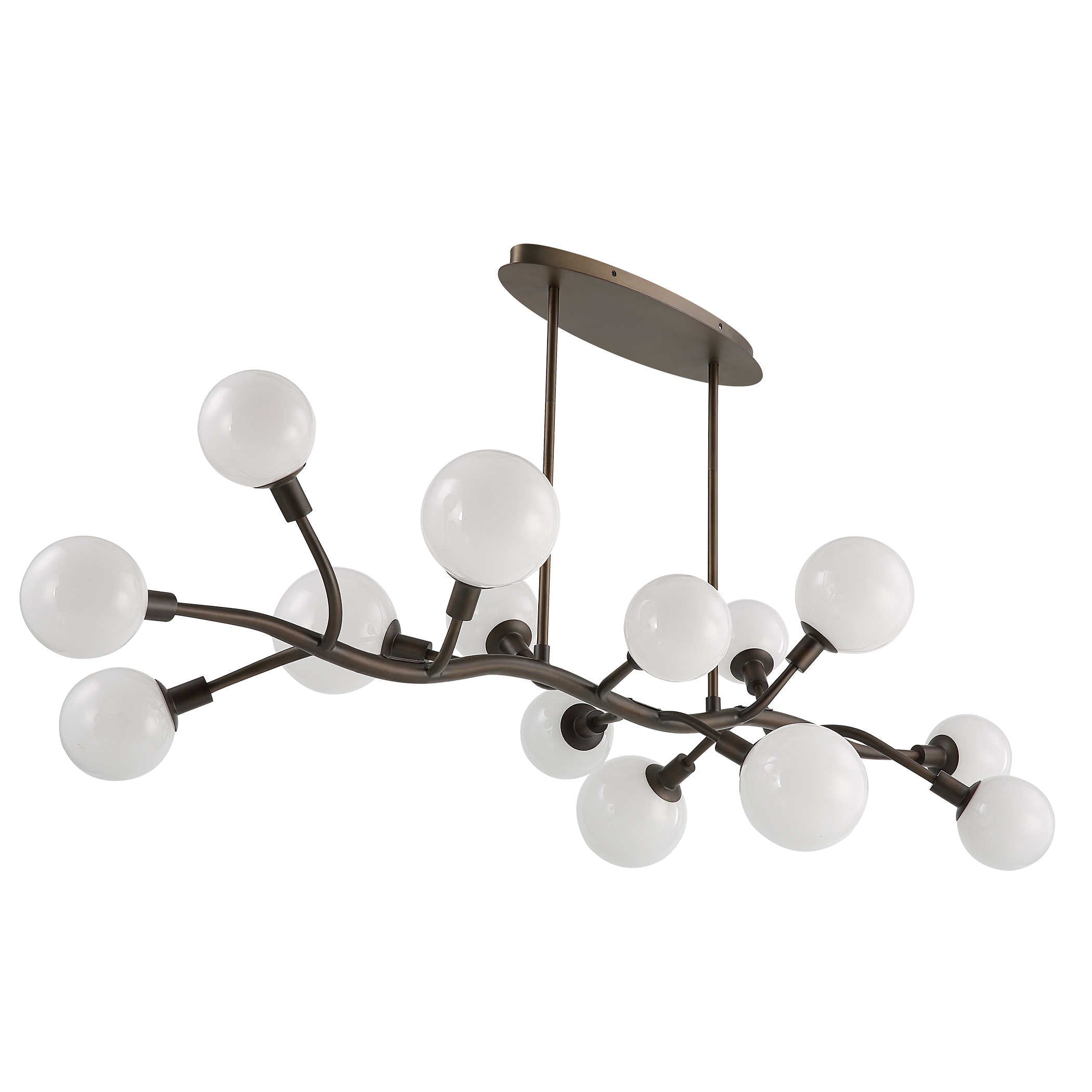 Meandering 14 Light Pendant in Bronze by Uttermost