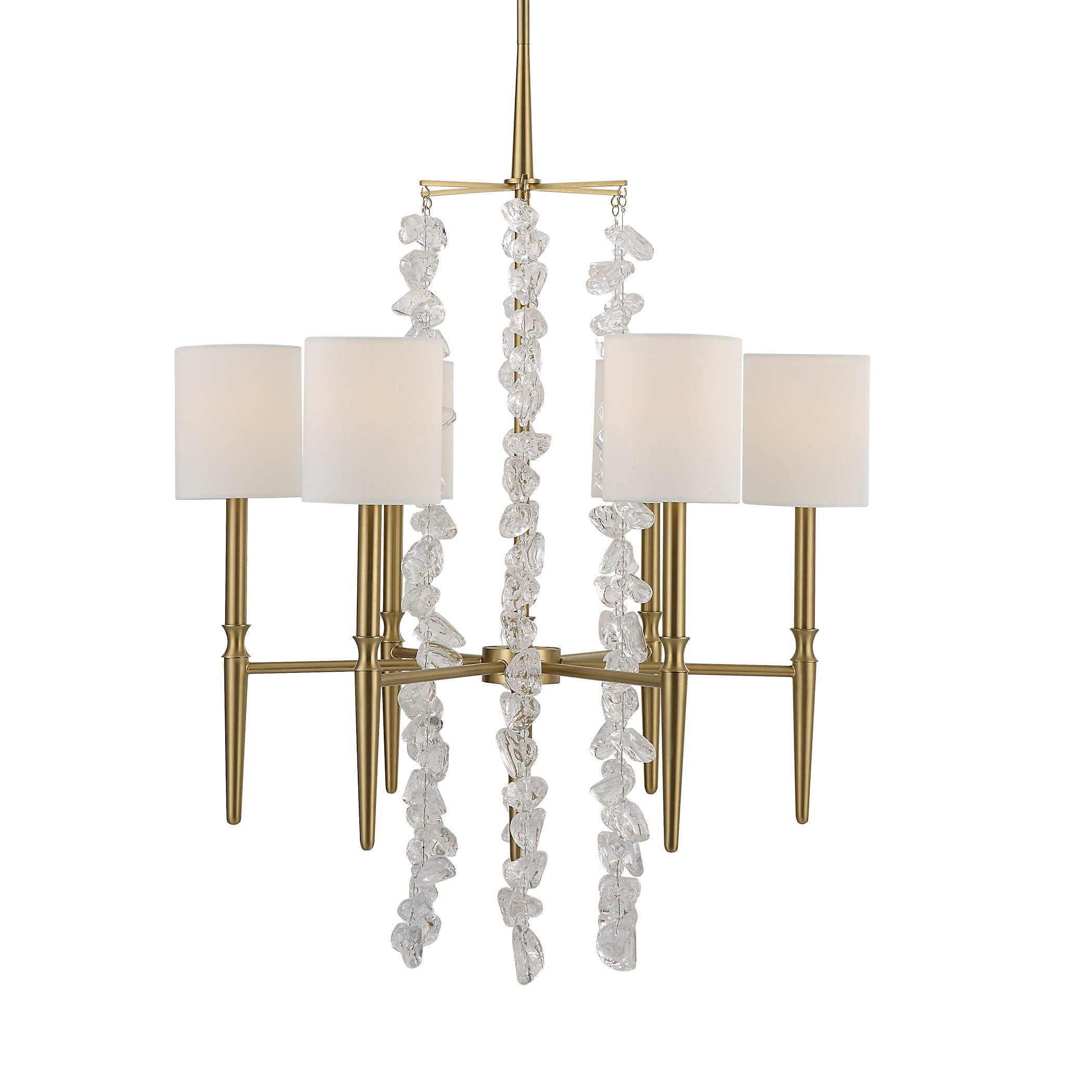 Waterfall 6 Light Chandelier by Uttermost