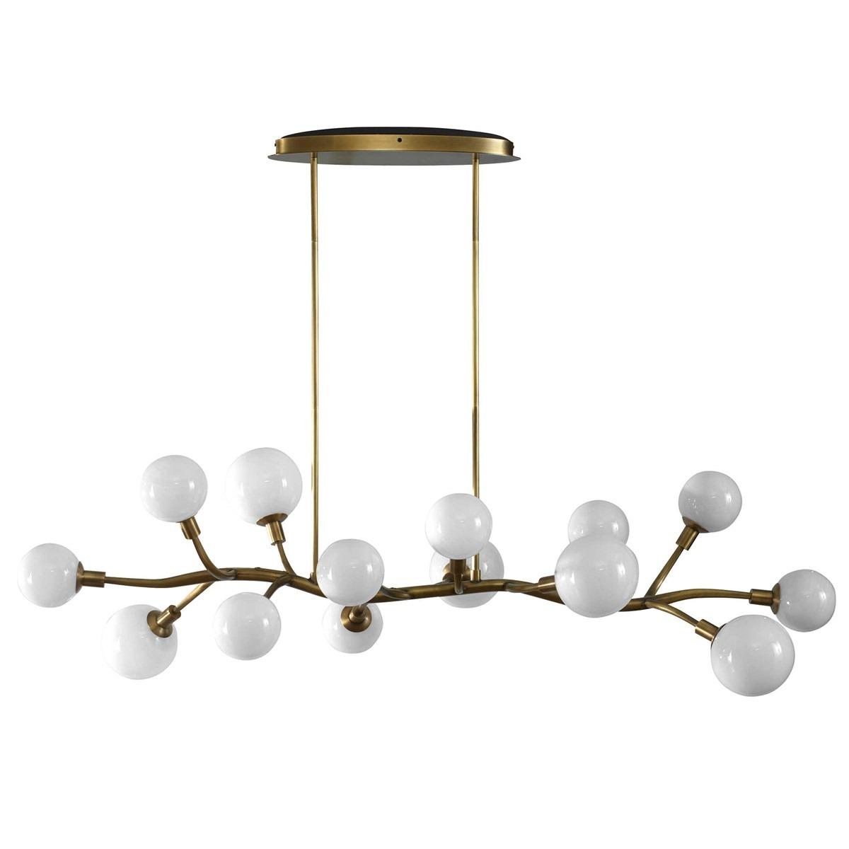 Meandering 14 Light Pendant in Brass by Uttermost