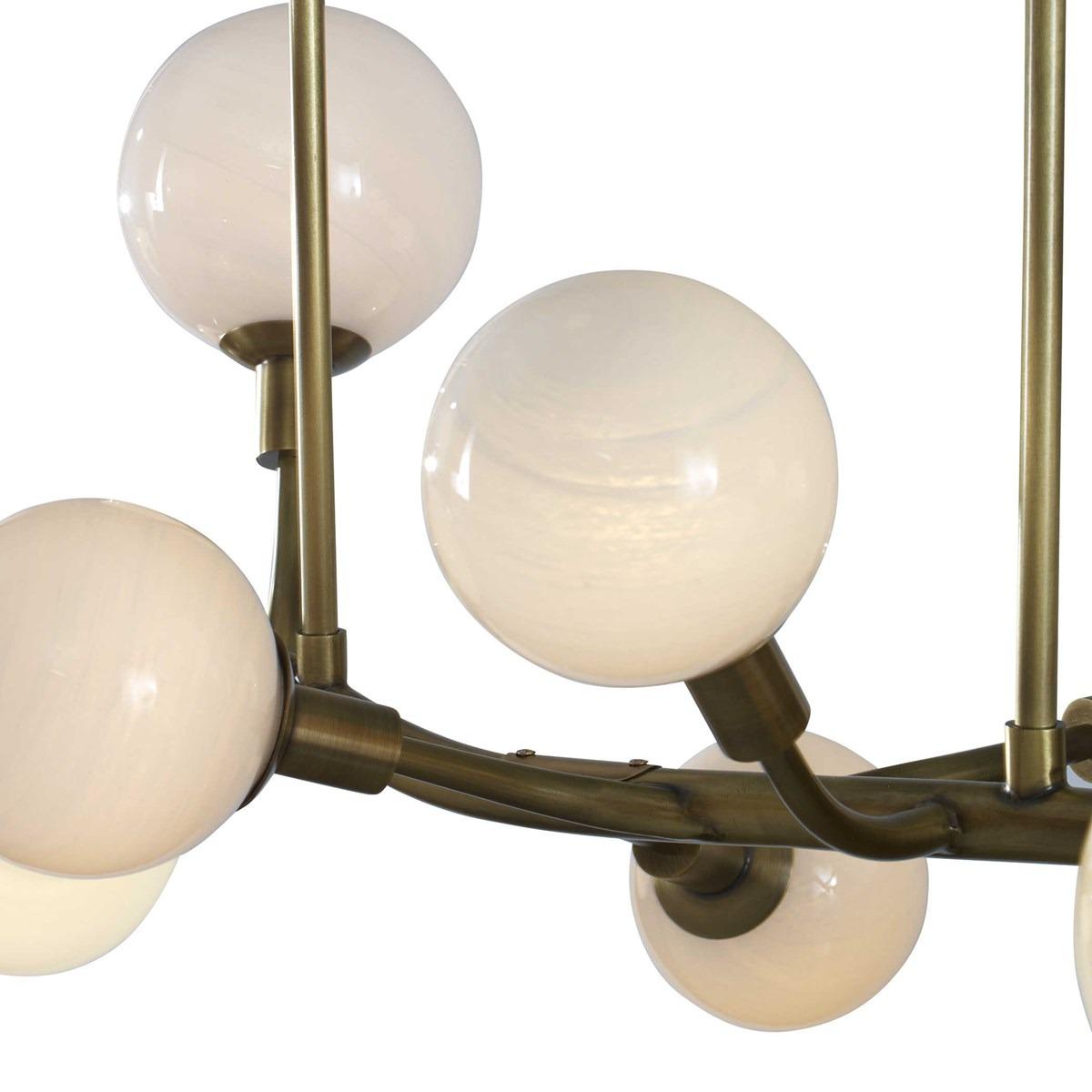 Meandering 14 Light Pendant in Brass by Uttermost