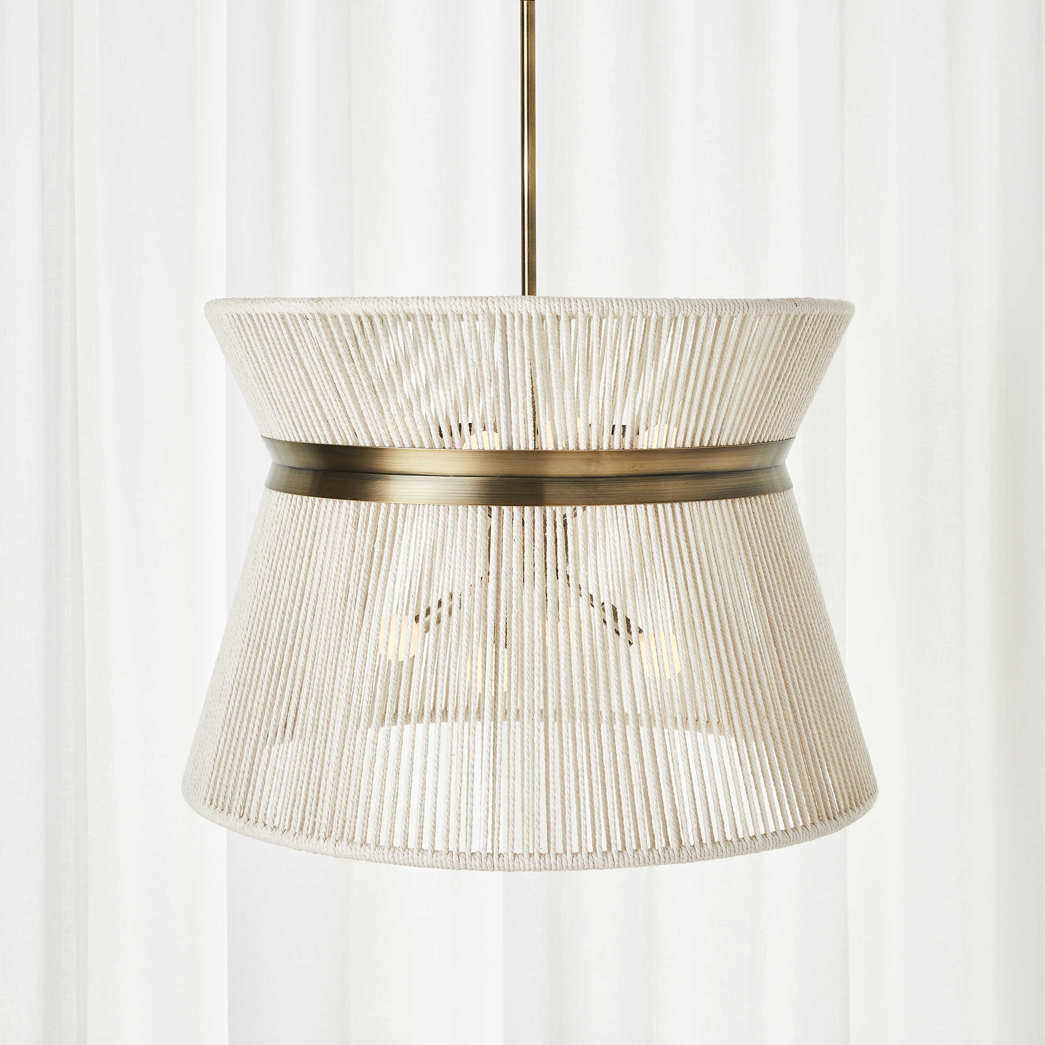 Highly Strung 8 Light Pendant in White by Uttermost