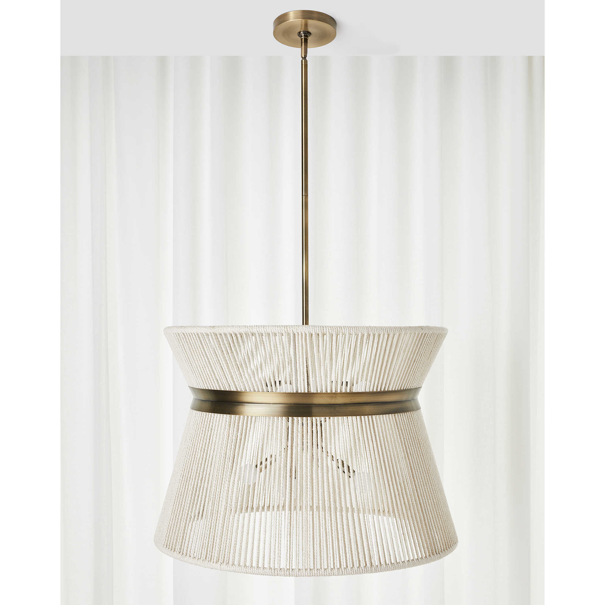 Highly Strung 8 Light Pendant in White by Uttermost
