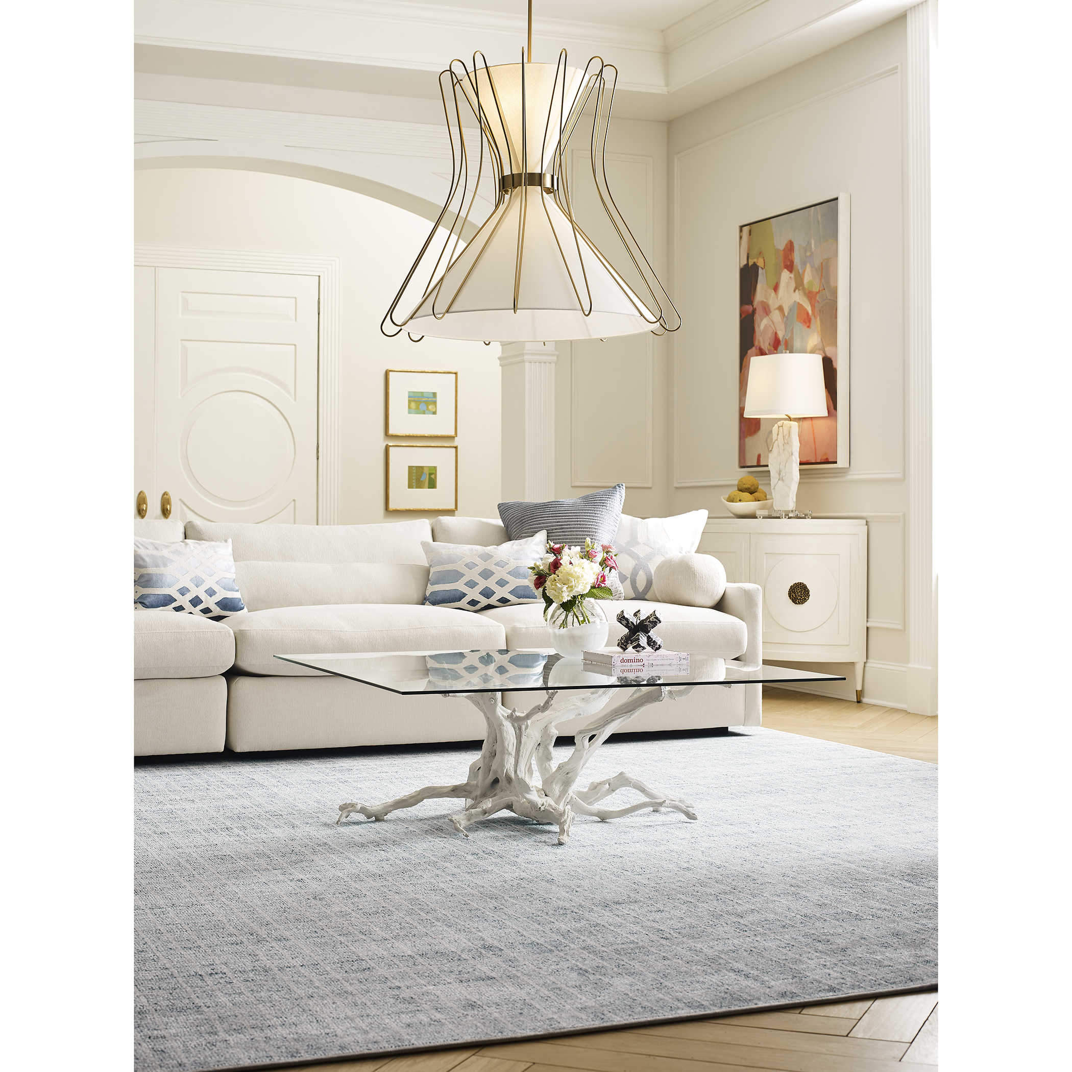 Boomerang Pendant in Brass - Large by Uttermost