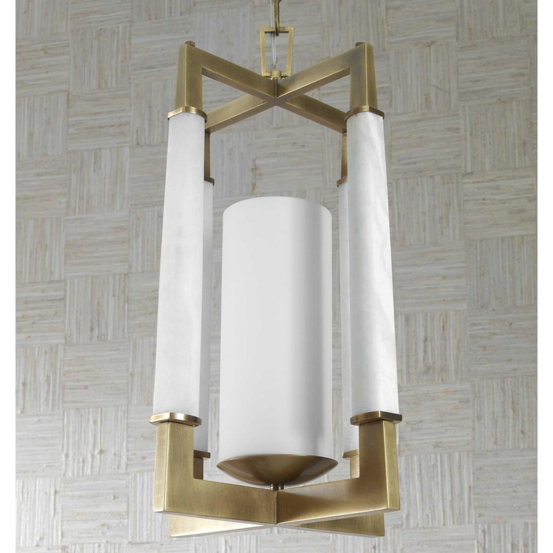 Alabaster Temple Pendant Light by Uttermost