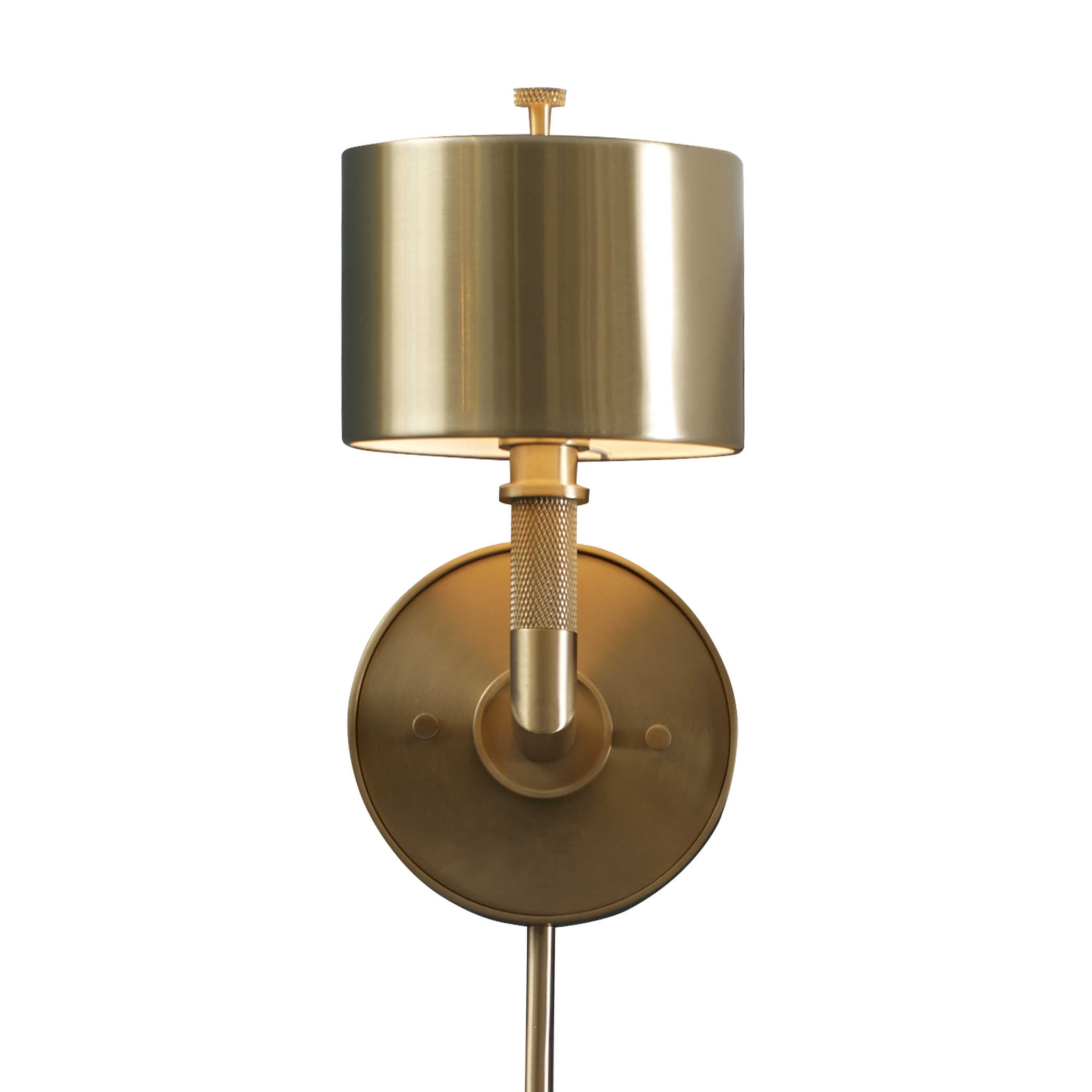 Knurl Wall Light - Brass by Uttermost