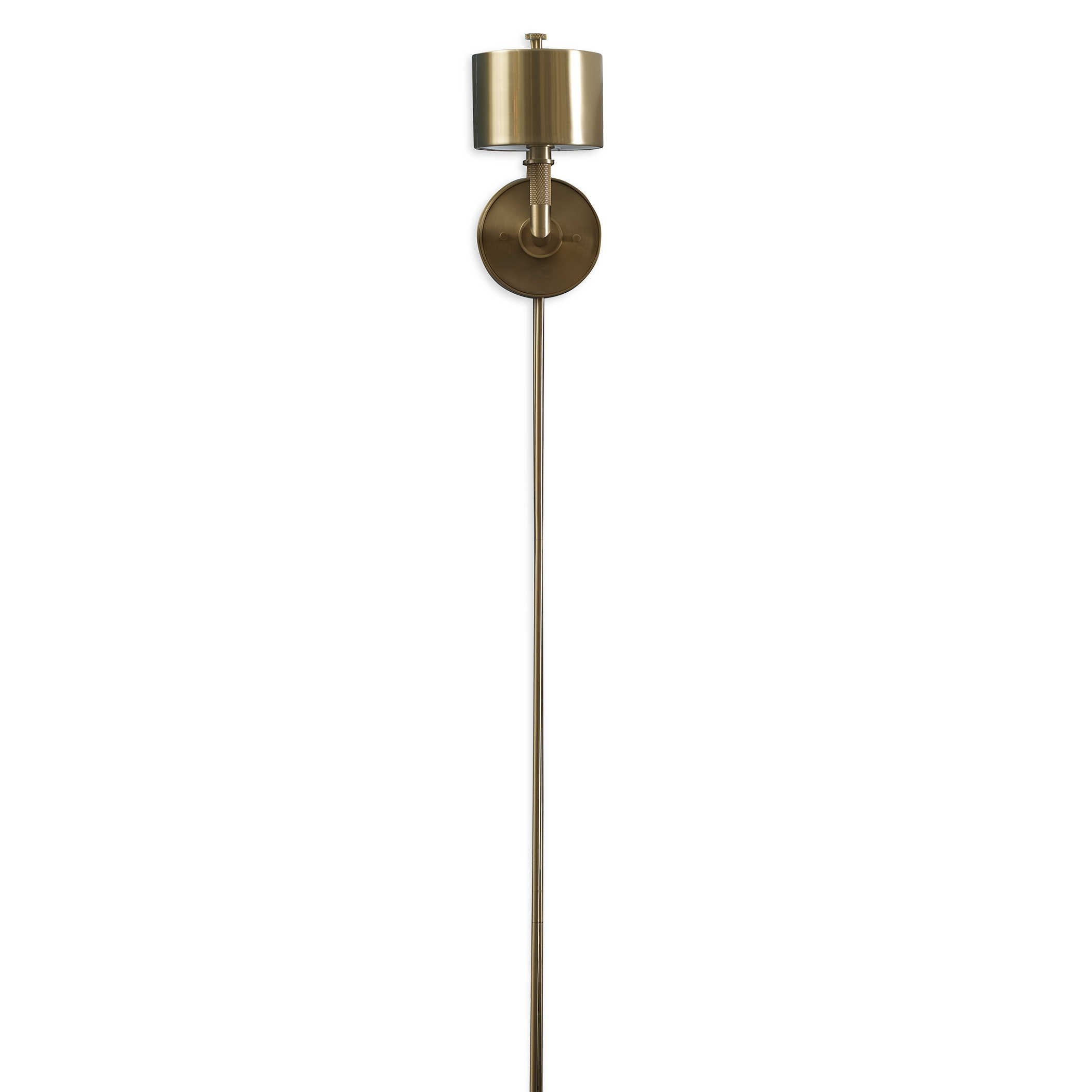 Knurl Wall Light - Brass by Uttermost