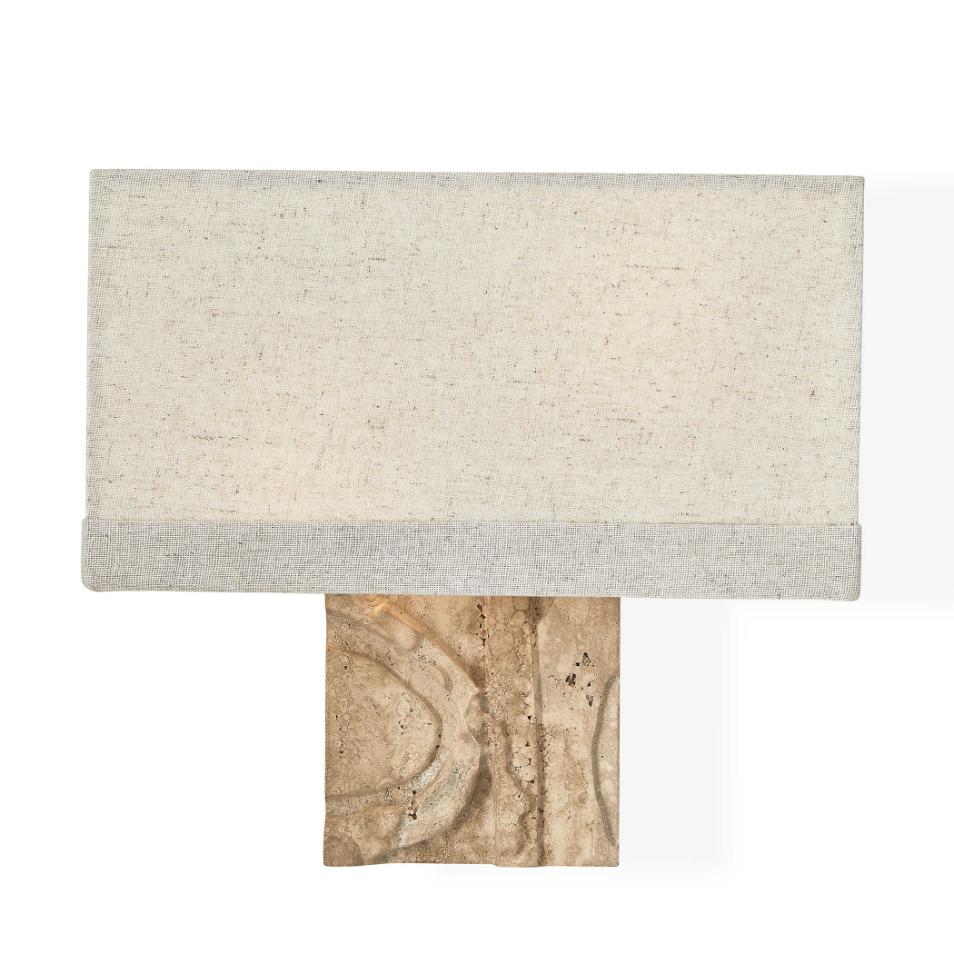Icon Neutral Travertine Wall Light by Uttermost