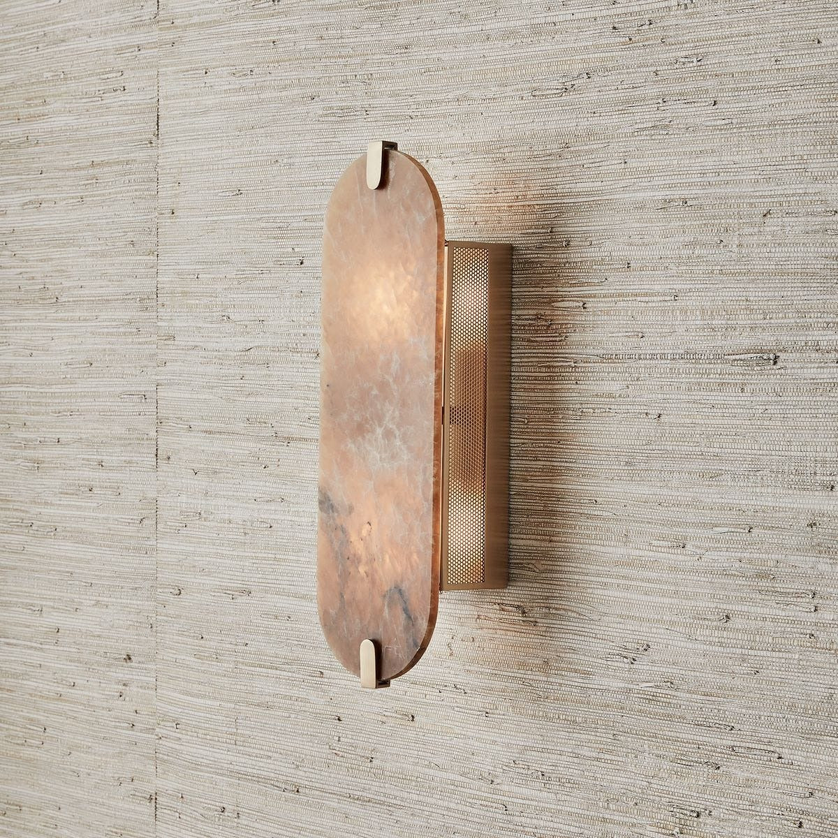 Lustrous 2 Light Wall Sconce in Smoky Alabaster by Uttermost