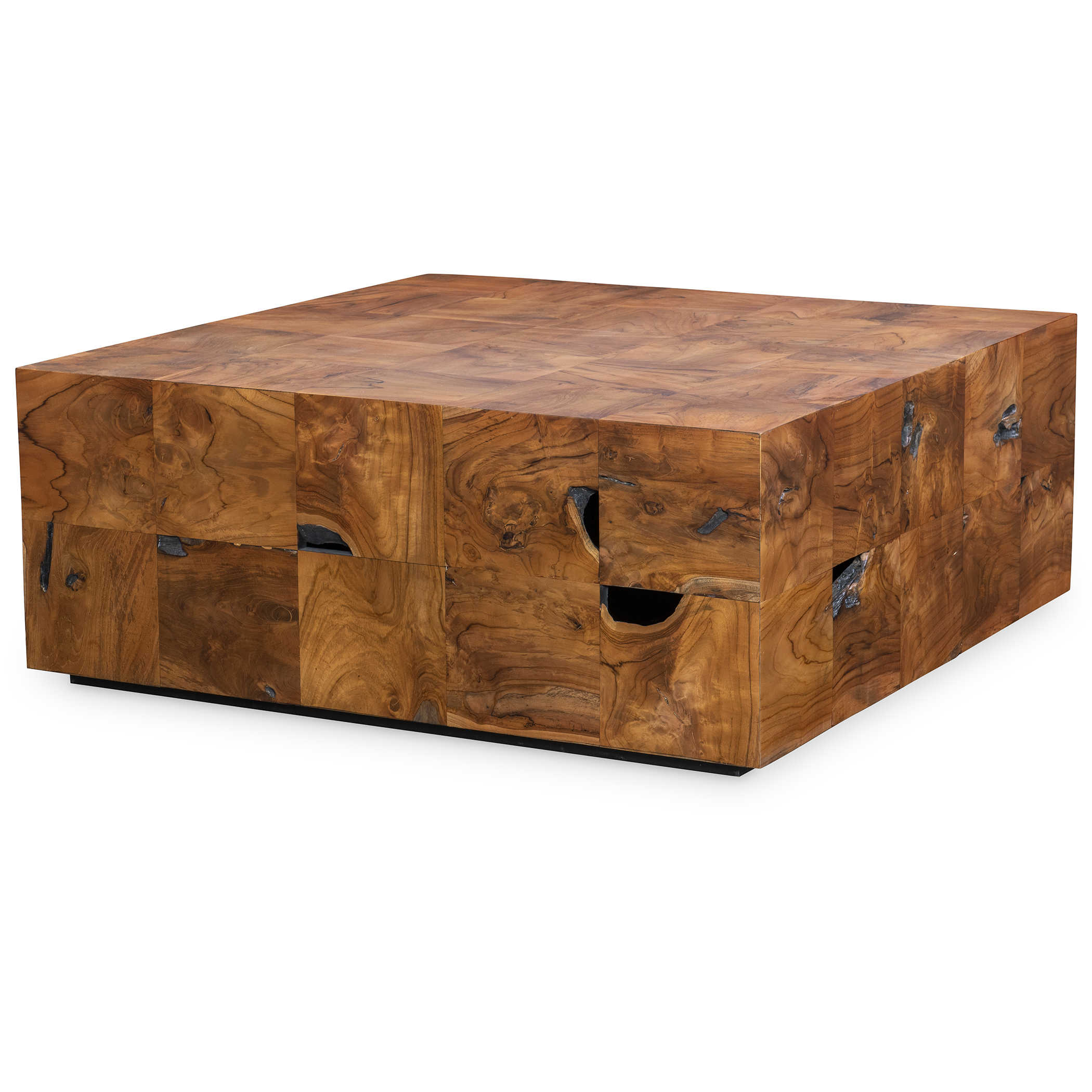Teak Tac Toe Coffee Table - Carmel by Uttermost