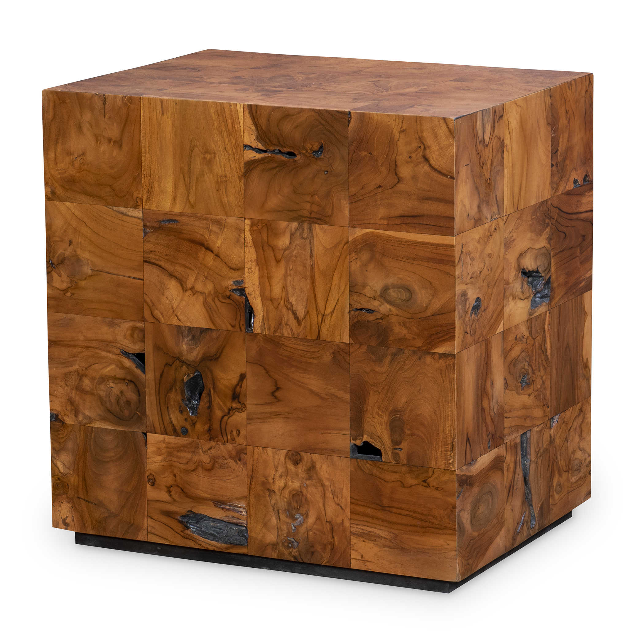 Teak Tac Toe End Table - Caramel by Uttermost