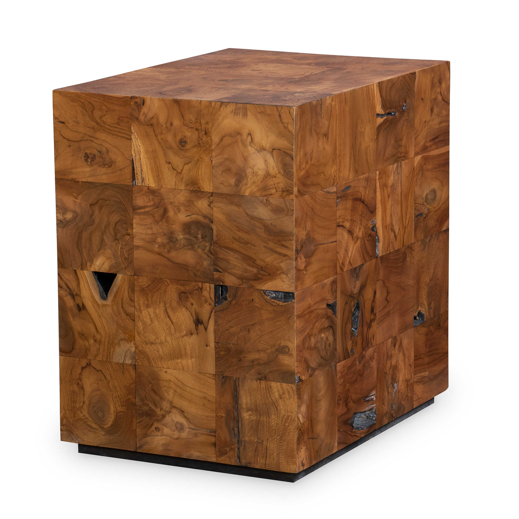 Teak Tac Toe End Table - Caramel by Uttermost