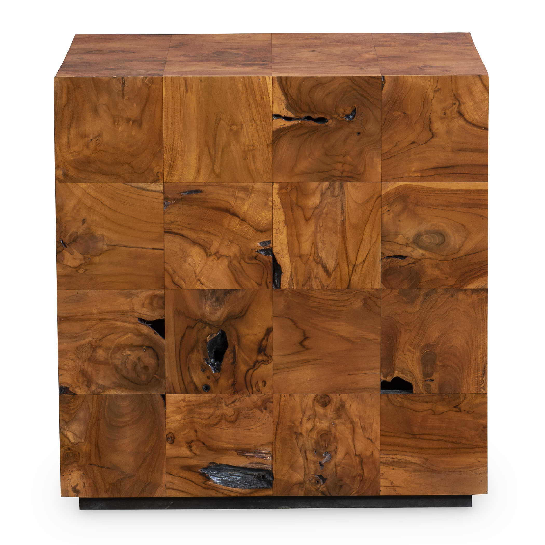 Teak Tac Toe End Table - Caramel by Uttermost
