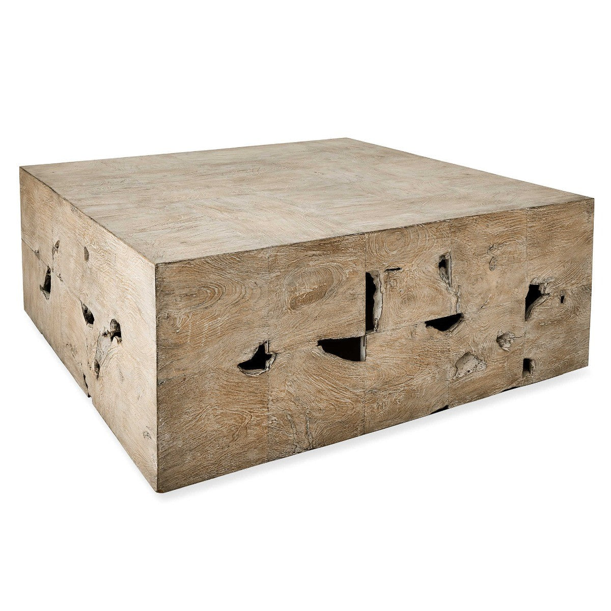 Teak Tac Toe Coffee Table - Light by Uttermost