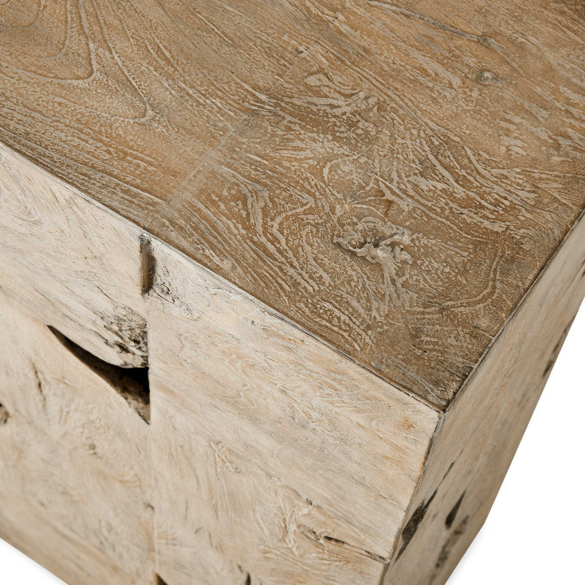 Teak Tac Toe Console Table - Light by Uttermost