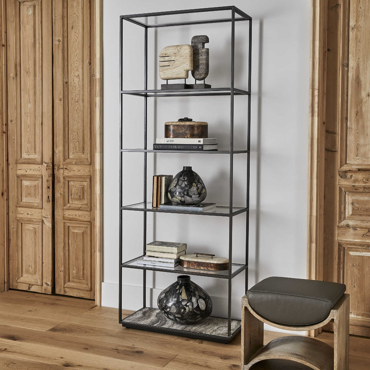 Floating Plane Etagere in Bronze by Uttermost