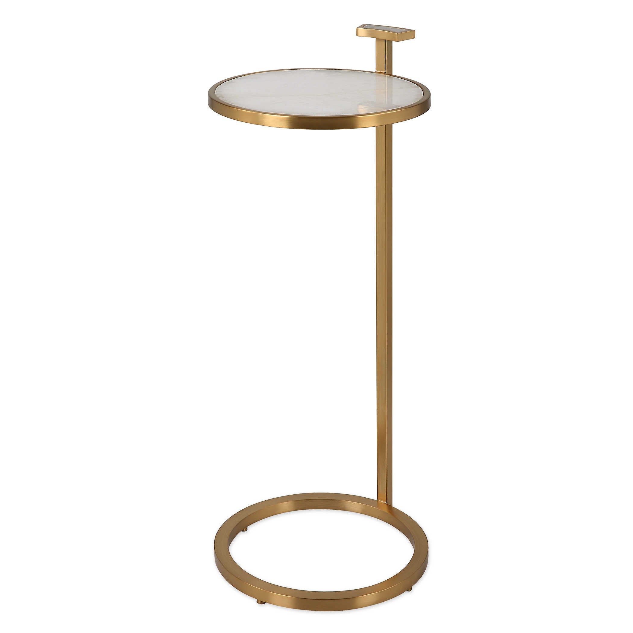 Jewel Pull Up Accent Table - Round by Uttermost