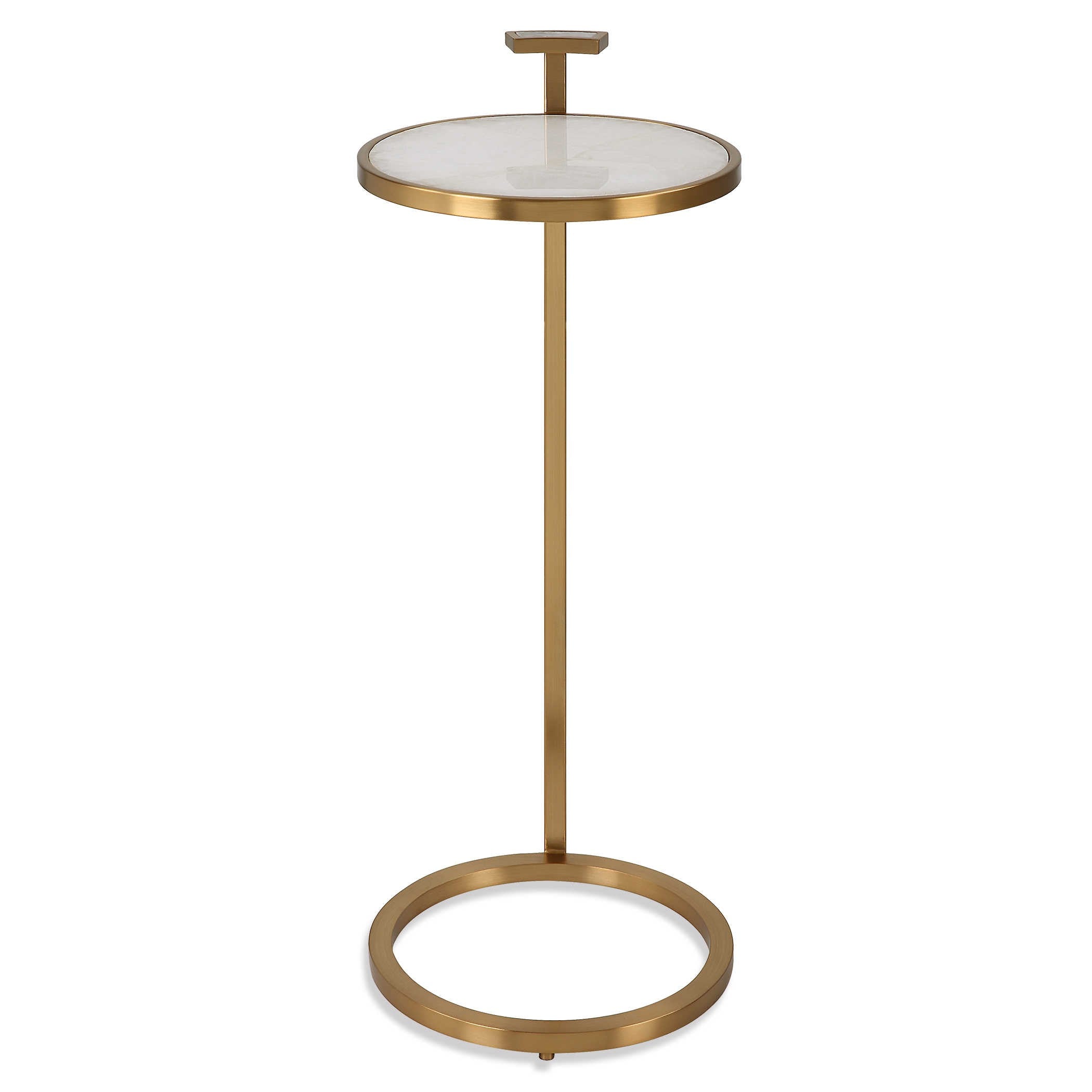 Jewel Pull Up Accent Table - Round by Uttermost