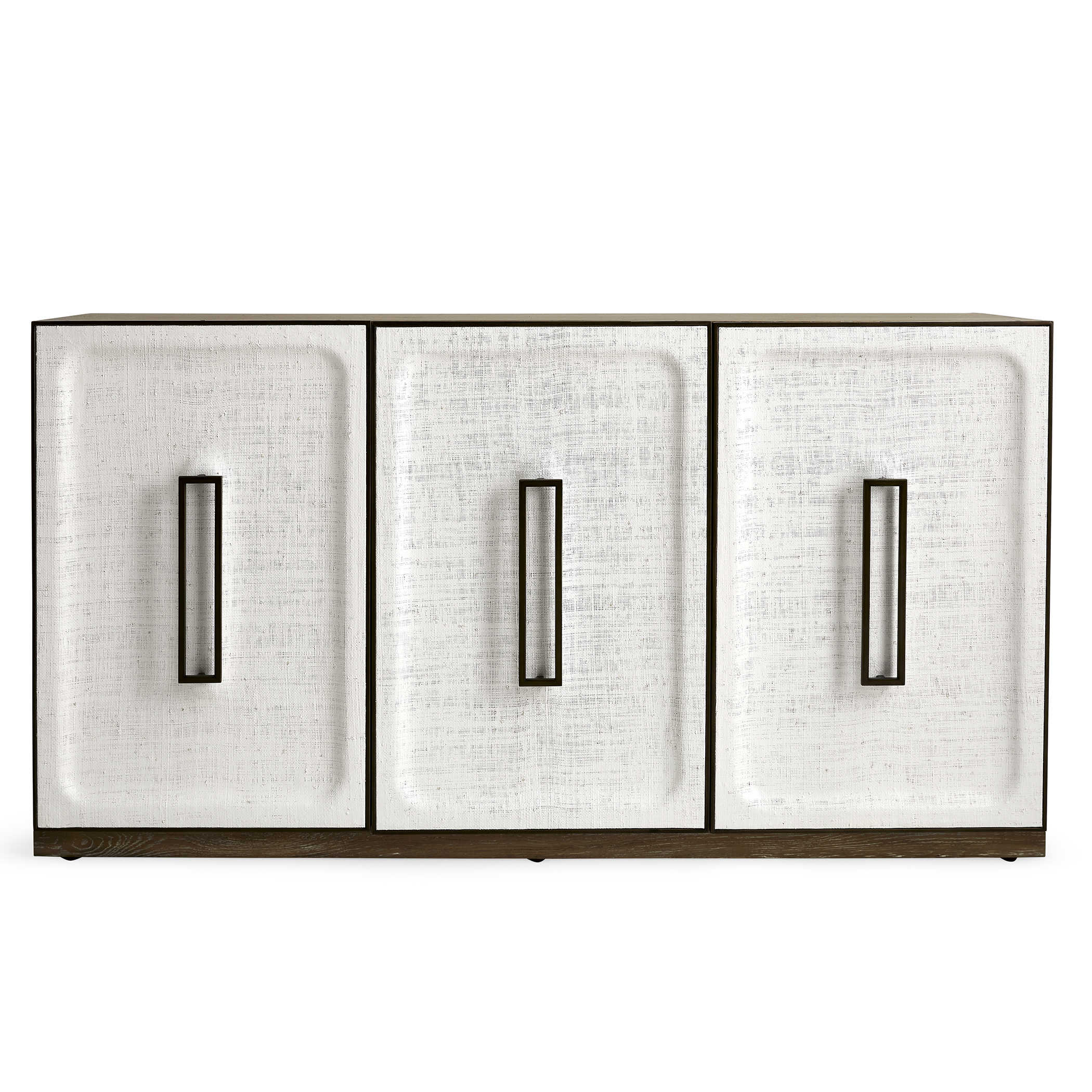White Linen 3 Door Cabinet by Uttermost
