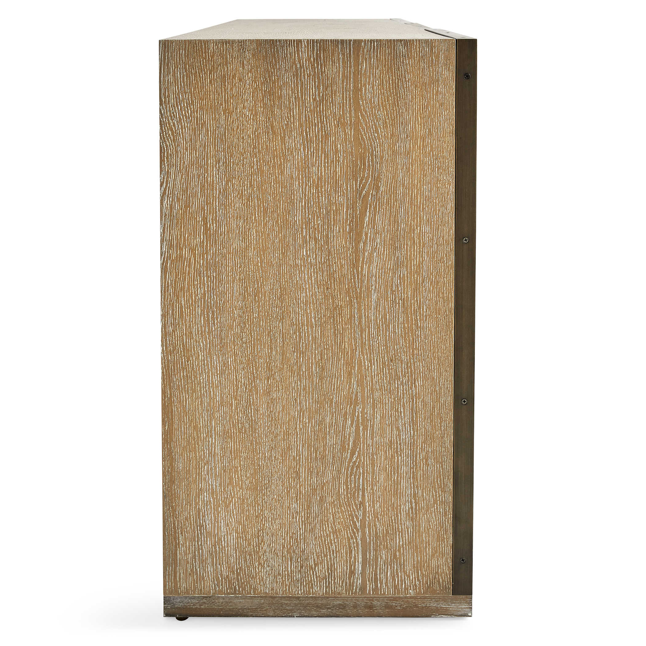 White Linen 3 Door Cabinet by Uttermost