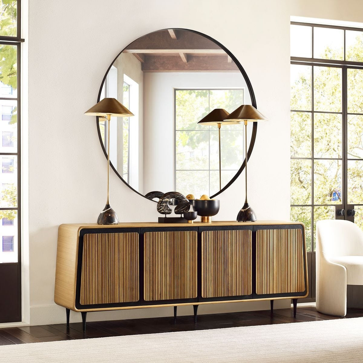 Striation 4 Door Cabinet by Uttermost
