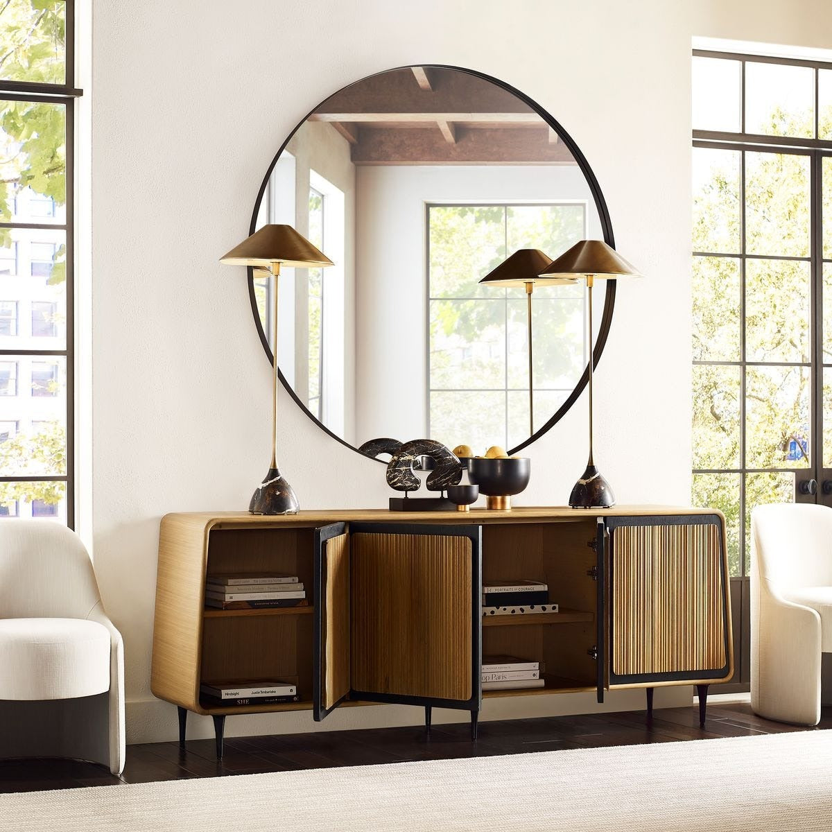 Striation 4 Door Cabinet by Uttermost