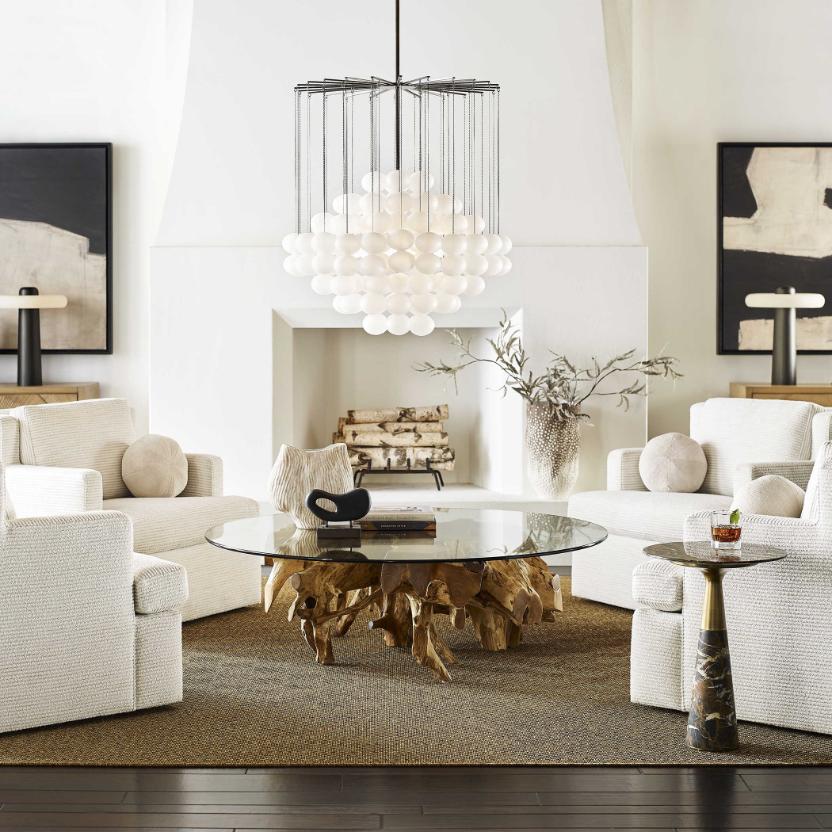 Pier Accent Table - Marble by Uttermost
