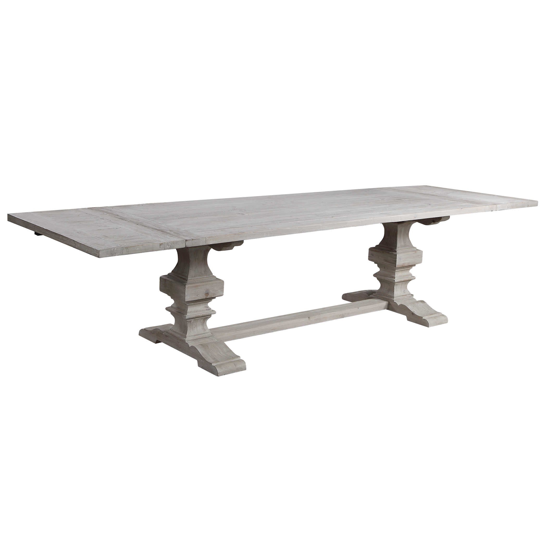 Baldrick Extending Dining Table in White by Uttermost