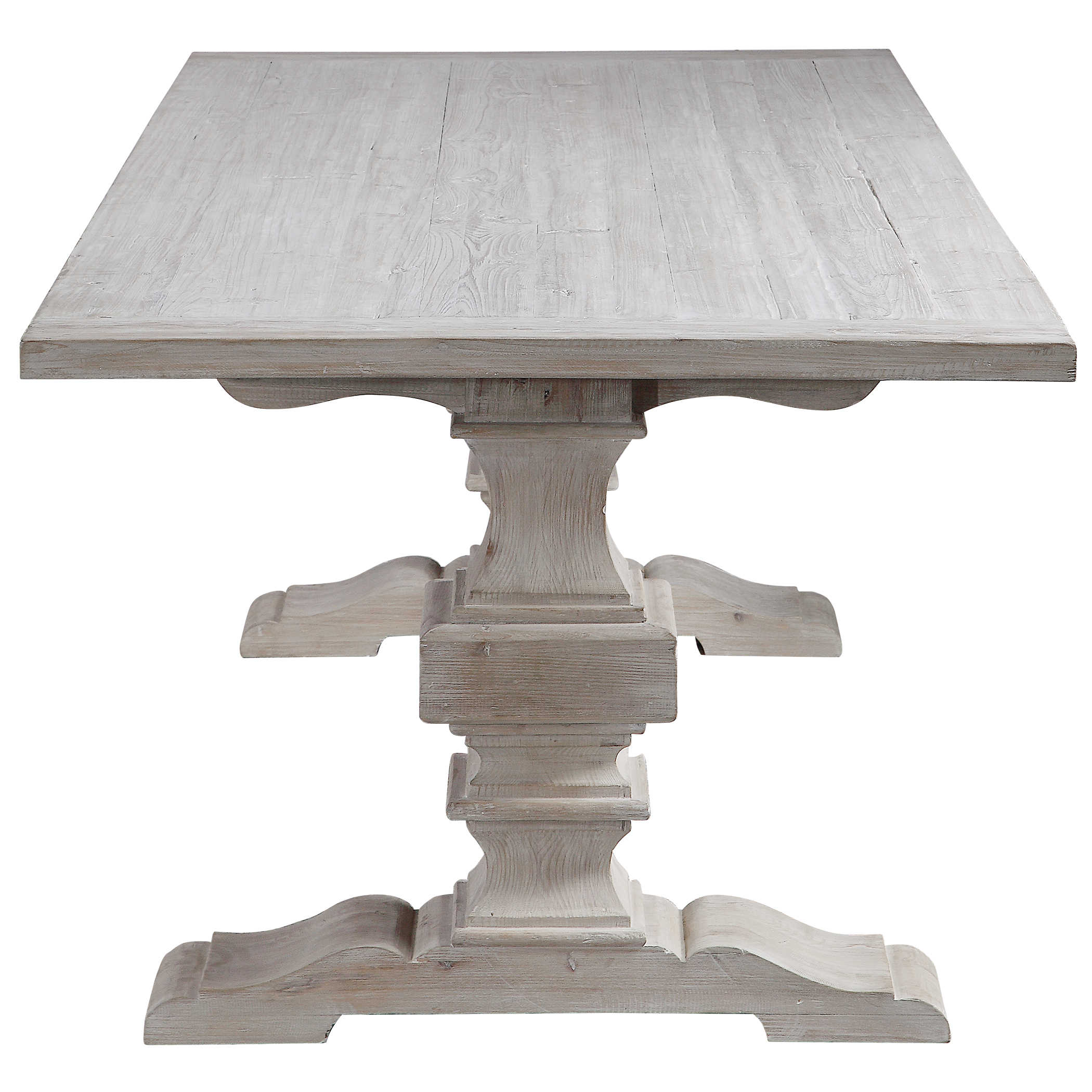Baldrick Extending Dining Table in White by Uttermost