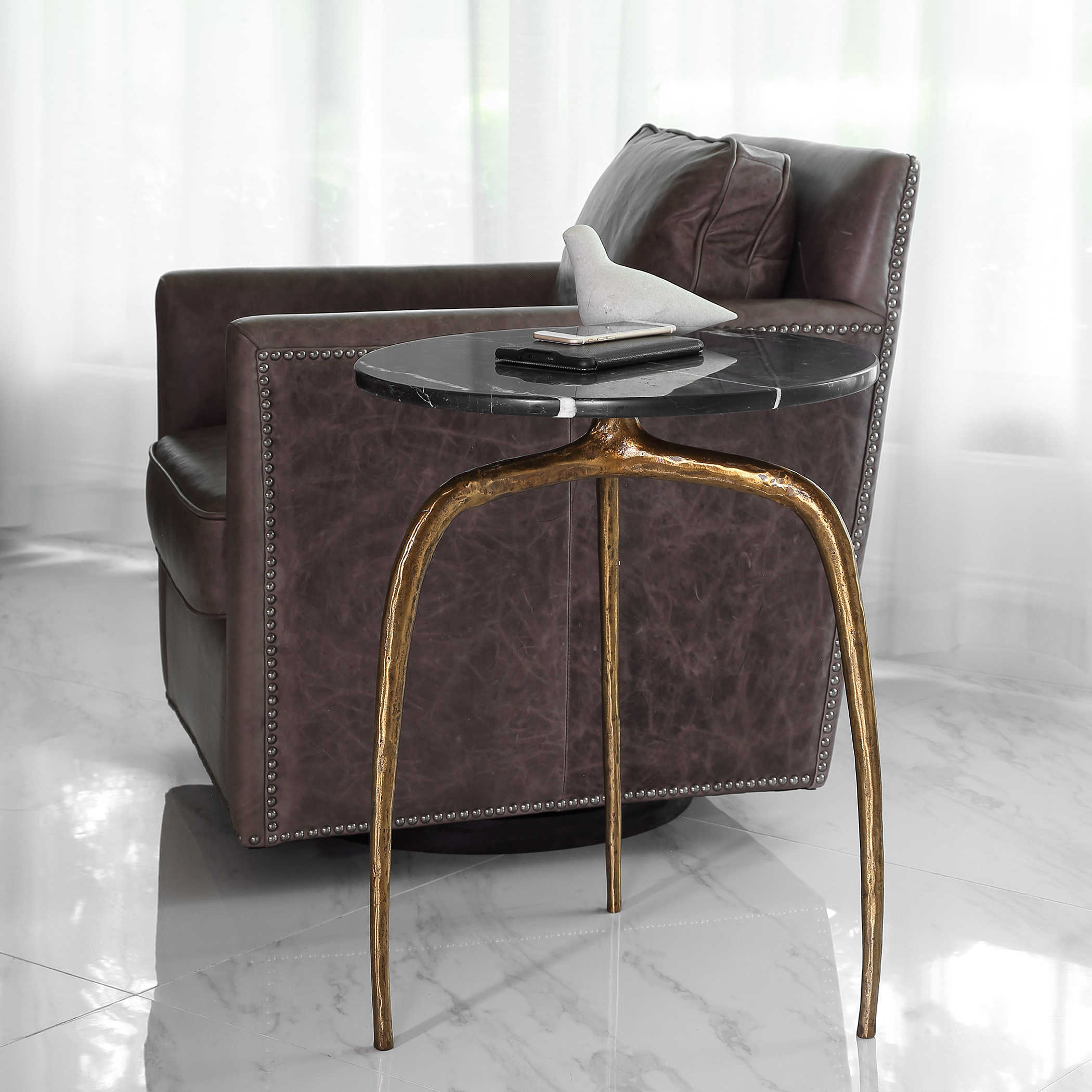 Wishbone Side Table by Uttermost